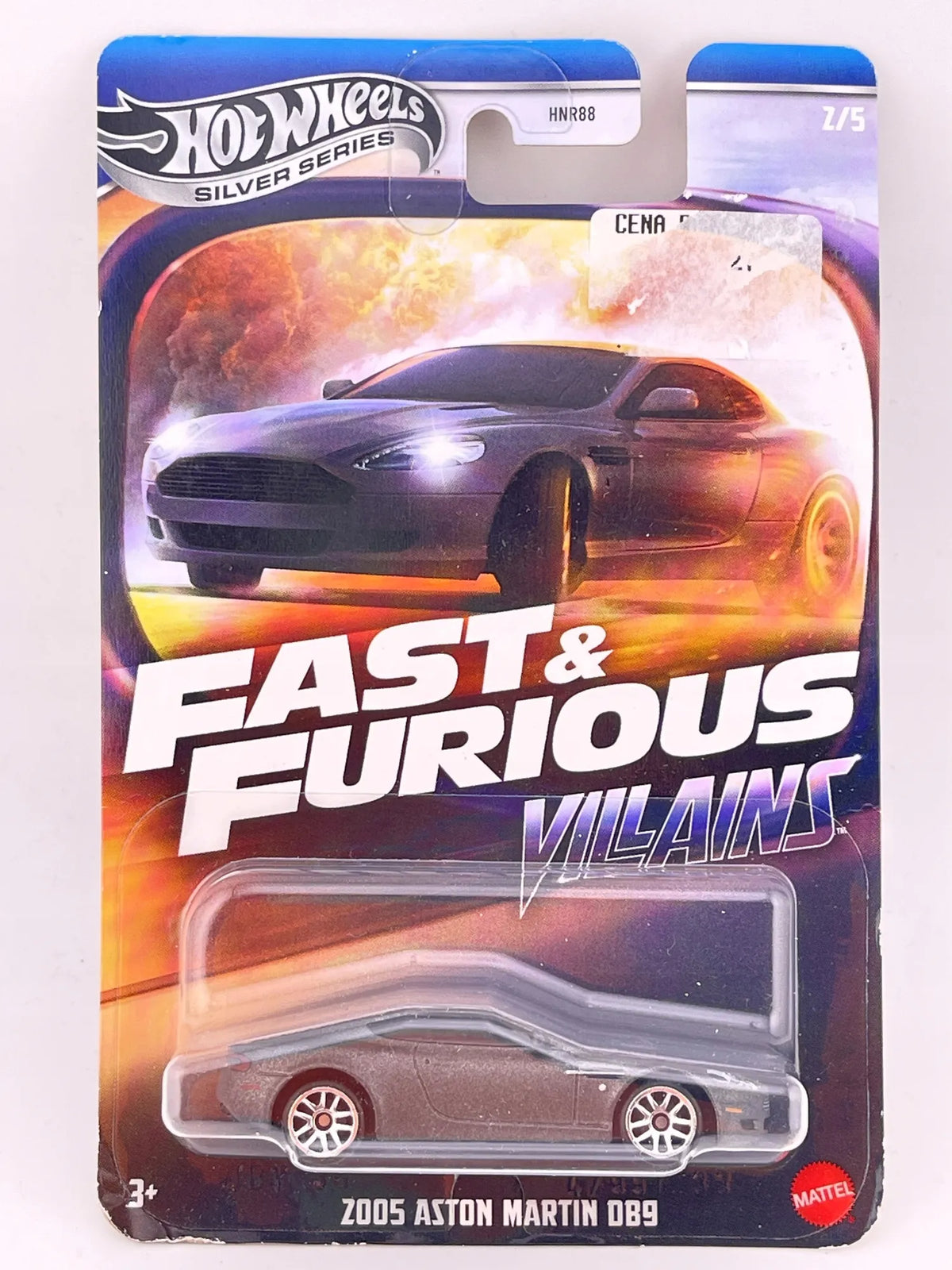 2005 ASTON MARTIN DB9 FAST & FURIOUS, Hot Wheels 2024, JBY35, Bordowy, 1:64 – zdjęcie 3