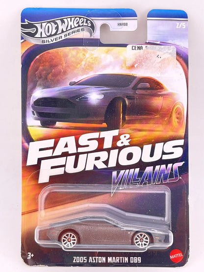 2005 ASTON MARTIN DB9 FAST & FURIOUS, Hot Wheels 2024, JBY35, Bordowy, 1:64 – zdjęcie 3