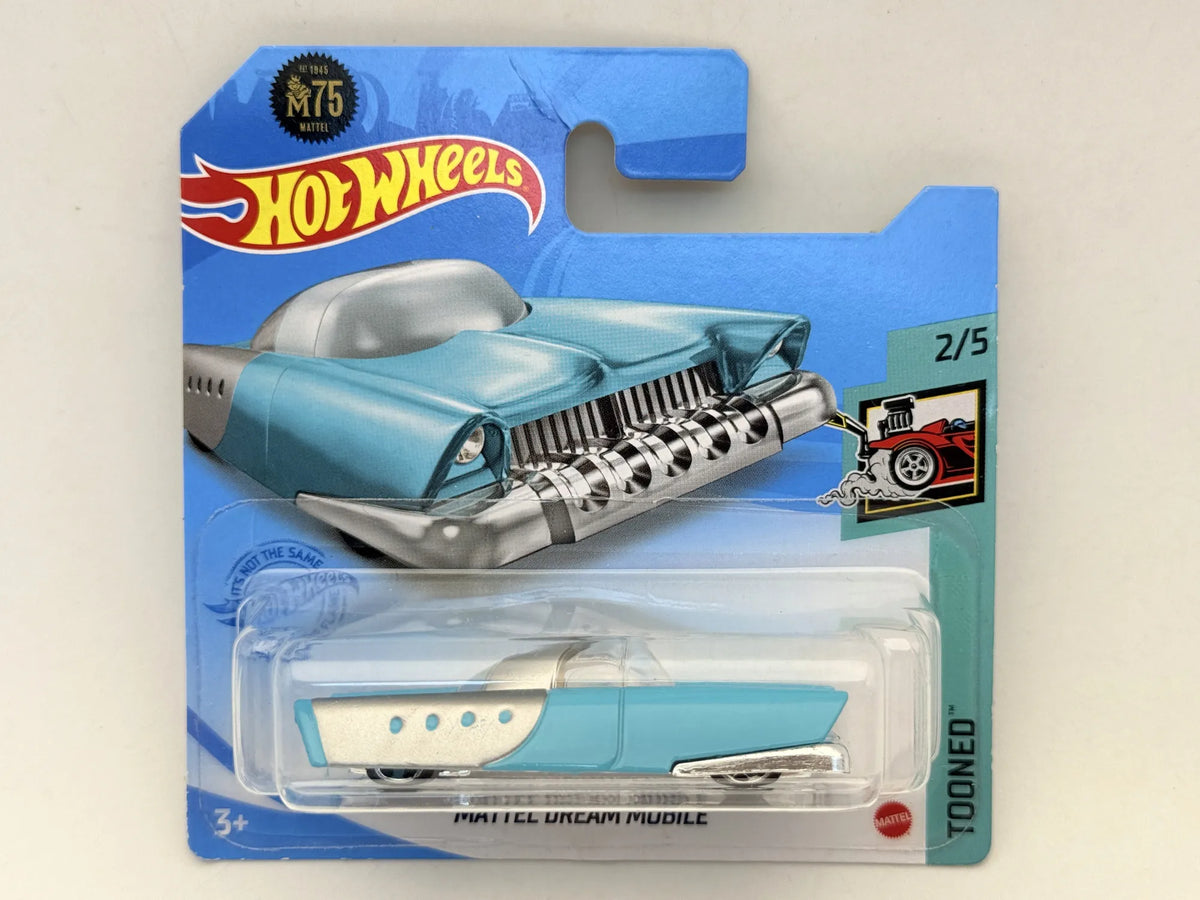 MATTEL DREAM MOBILE Tooned Hot Wheels 2021 Błękitny 1:64 – zdjęcie 9