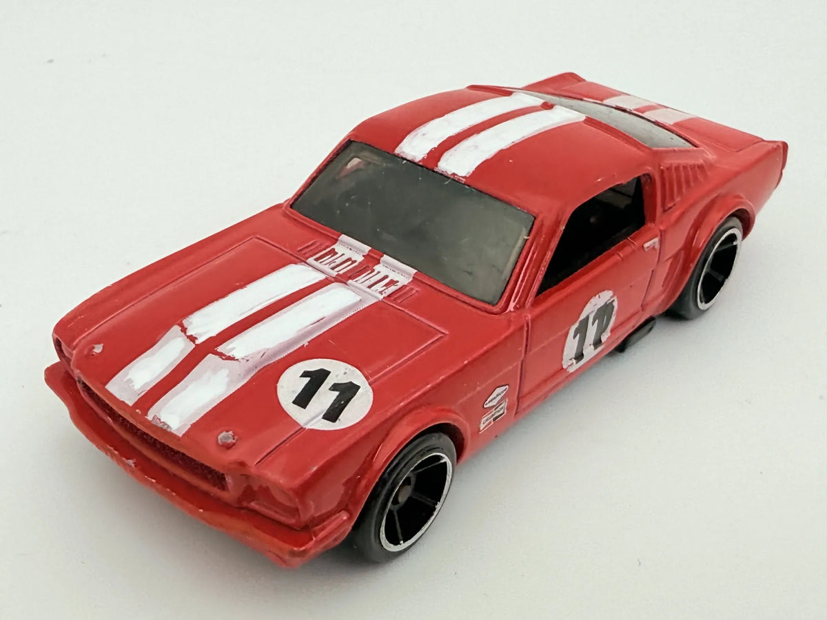 '65 Ford Mustang Fastback, Hot Wheels, Resoraki, die cast, 1:64, czerwony – zdjęcie 8