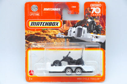 Mbx Cycle Trailer Matchbox 2022 Biały 1:64 – zdjęcie 10