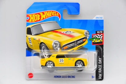 HONDA S800 RACING, Hot Wheels 2024, Die cast HRY58, Żółty, 1:48, Resoraki – zdjęcie 9