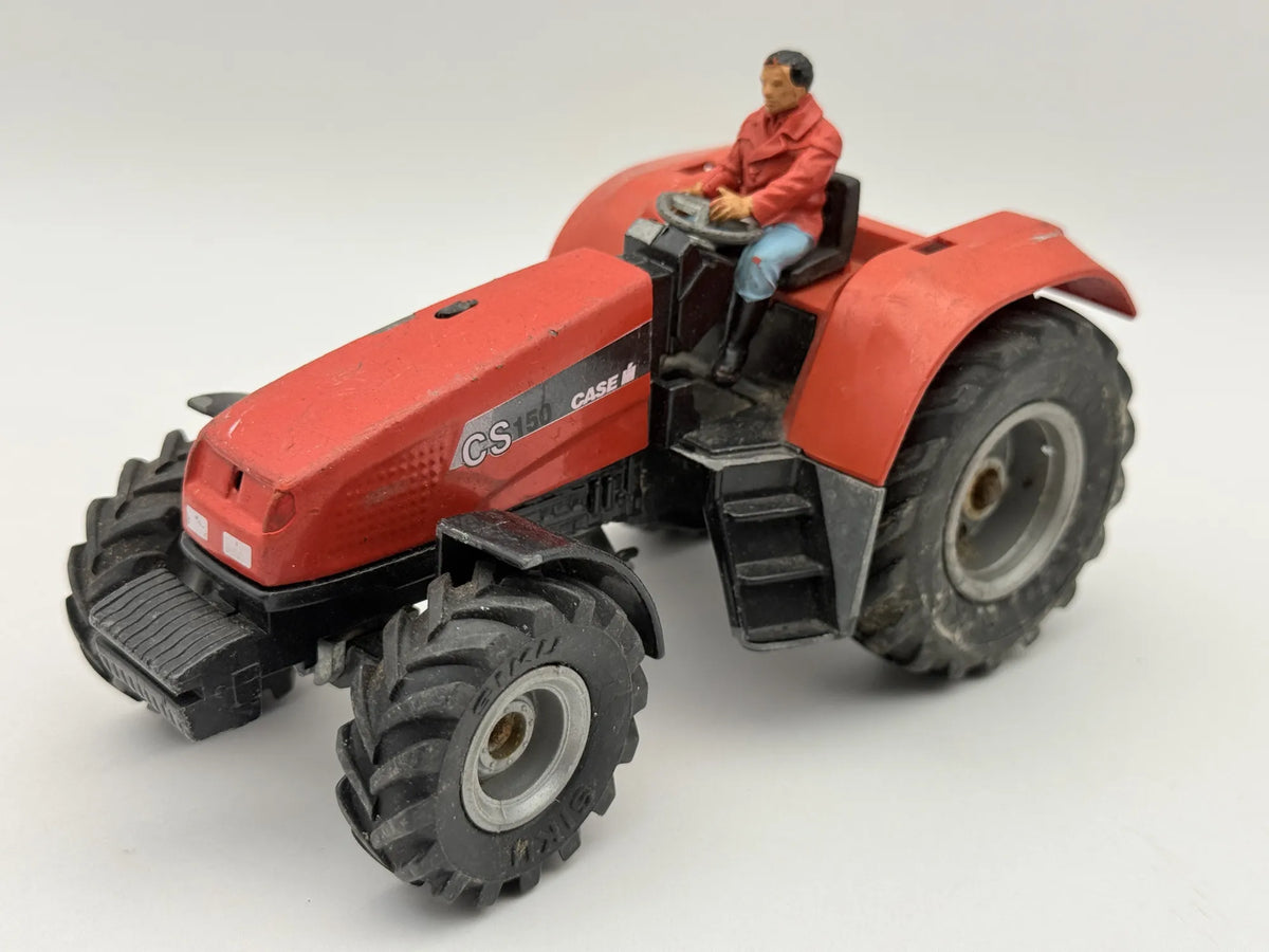 TRAKTOR CS150 CASE Z FIGURKĄ KIEROWCY Chap Mei Czerwony 1:25 – zdjęcie 8