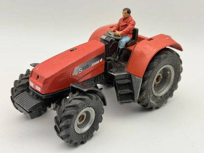 TRAKTOR CS150 CASE Z FIGURKĄ KIEROWCY Chap Mei Czerwony 1:25 – zdjęcie 8