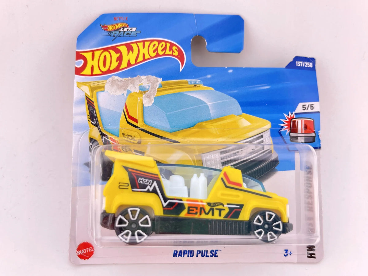Rapid Pulse, Hot Wheels 2025, Resoraki, Die cast HYY76-N521, Żółty, 1:64 – zdjęcie 3