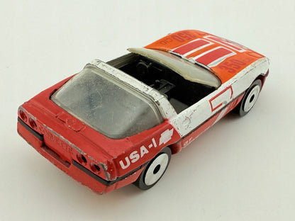 1984 Corvette Matchbox 1983 Czerwony 1:56 Made in Macau – zdjęcie 8