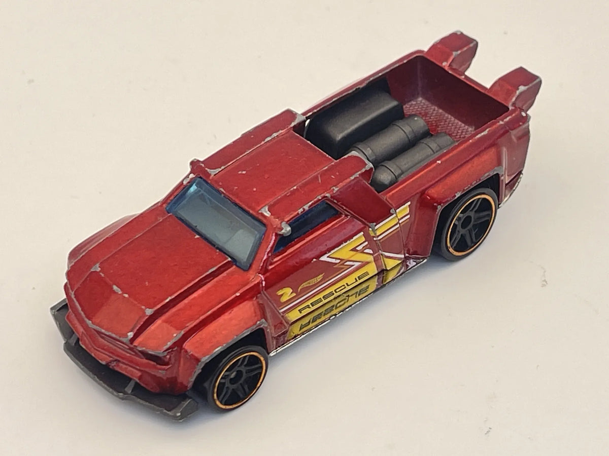 SOLID MUSCLE, RESCUE, Hot Wheels 2017, Die cast DTX17, Czerwony, 1:64 – zdjęcie 8
