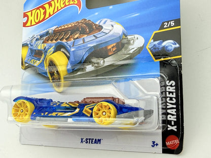 X-STEAM, X-RAYCERS, Hot Wheels 2026, Die cast JJJ01 Niebieski 1:64 Resoraki – zdjęcie 8