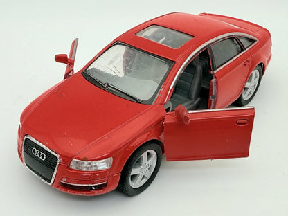Audi A6, KINSMART, Resoraki, die cast, 1:38, czerwony – zdjęcie 9