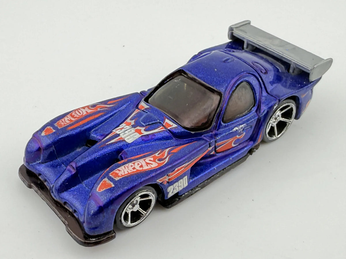 PANOZ GTR-1, Hot Wheels 1997, Die cast 449, Niebieski, 1:64, Resoraki – zdjęcie 8