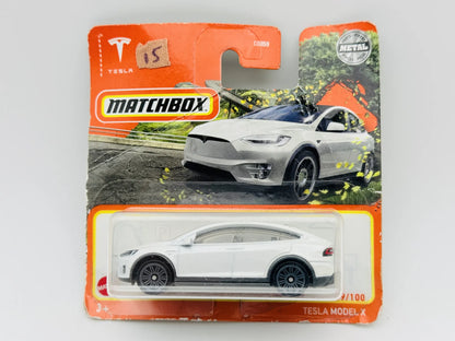 Tesla Model X Matchbox 2022 Mainline 1:64 Blister Biały – zdjęcie 5