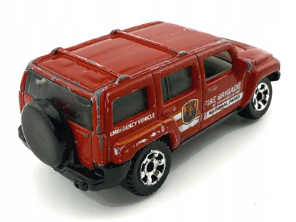 Hummer H3 Straż pożarna Matchbox 2004 Czerwony 1:64 – zdjęcie 7