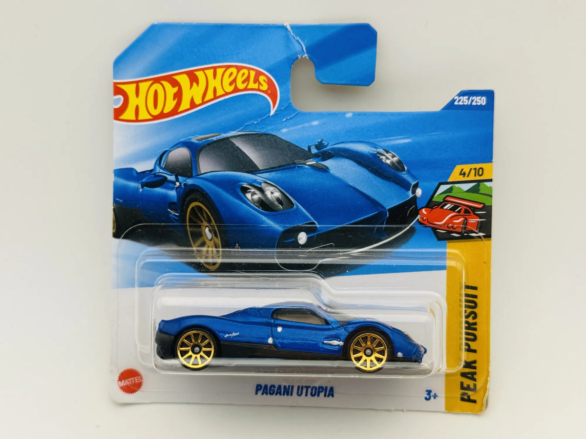 Pagani Utopia Hot Wheels 2025 Peak Pursuit 1:64 Blister Niebieski – zdjęcie 6