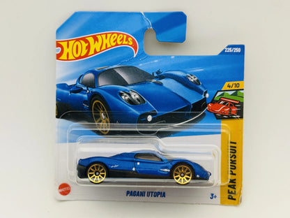 Pagani Utopia Hot Wheels 2025 Peak Pursuit 1:64 Blister Niebieski – zdjęcie 6
