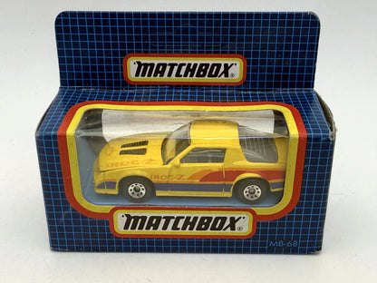 CHEVROLET CAMARO IROC-Z Mainline Matchbox 1987 Żółty 1:64 Made in Macau – zdjęcie 7