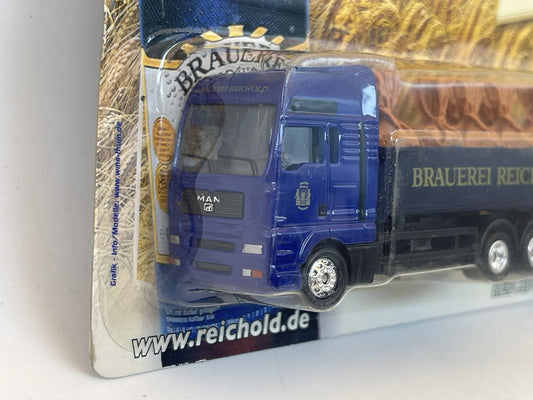 MAN Gefra-Werbung 1:87 Ciężarówka Promocyjna BRAUEREI REICHOLD Blister – zdjęcie 2
