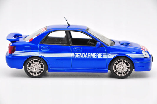 Subaru Impreza Wrx Sti Mainline Policja Majorette Niebieski 1:55 – zdjęcie 2