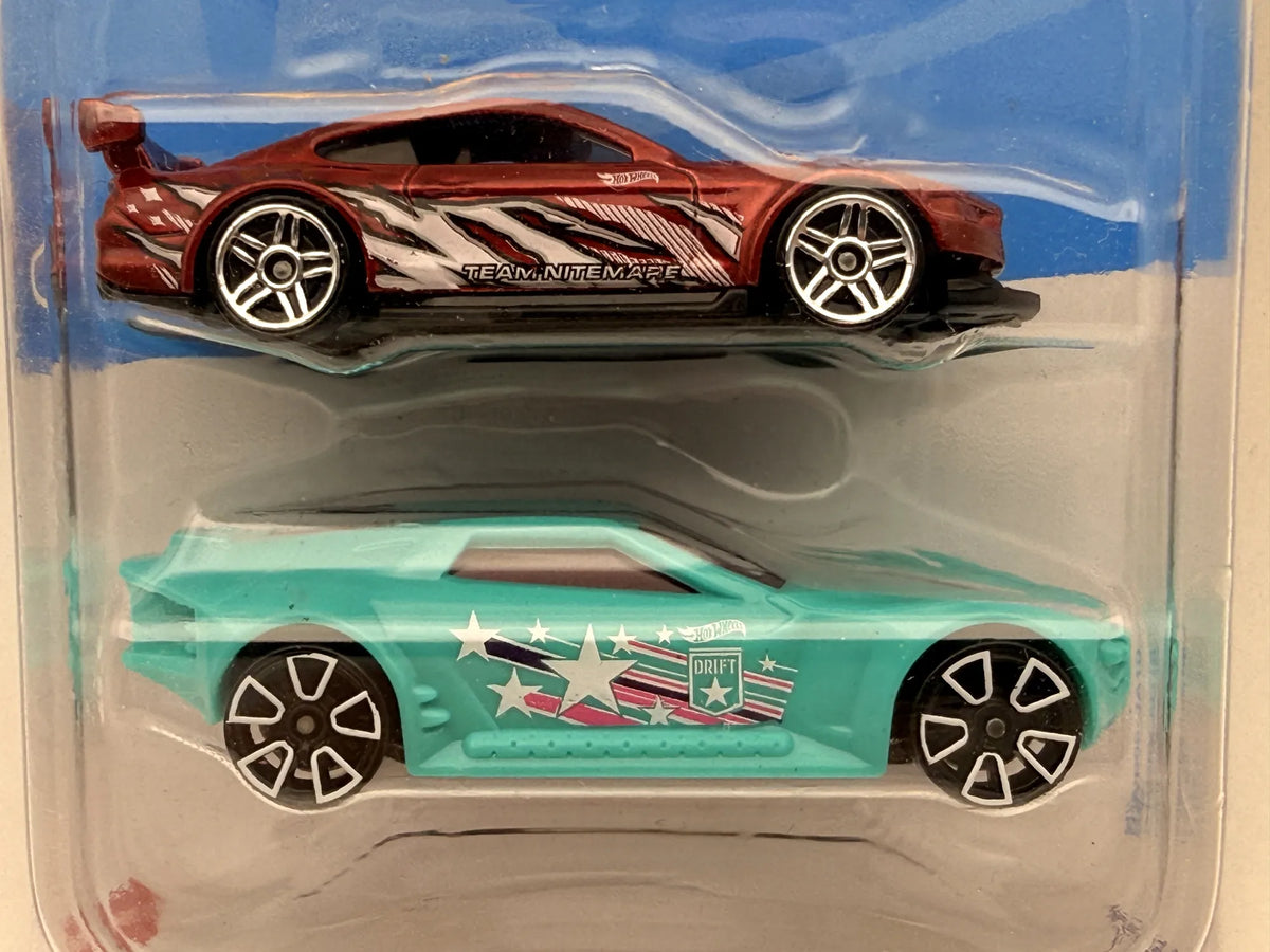 2 PACK / Team Nitemare Mainline Hot Wheels 2023 Czerwony 1:64 The Vanster – zdjęcie 2