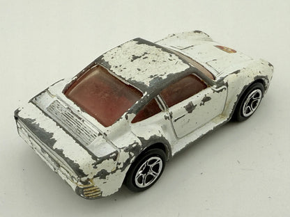 PORSCHE 959, Matchbox, Resoraki, Die cast 19, Biały, 1:64 – zdjęcie 2
