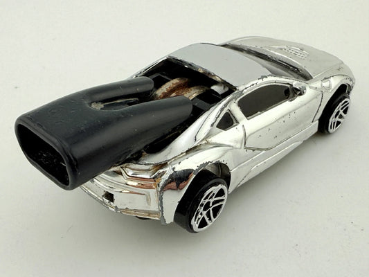 Supersamochód Koncept Fresh Metal Maisto Srebrny 1:64 – zdjęcie 2