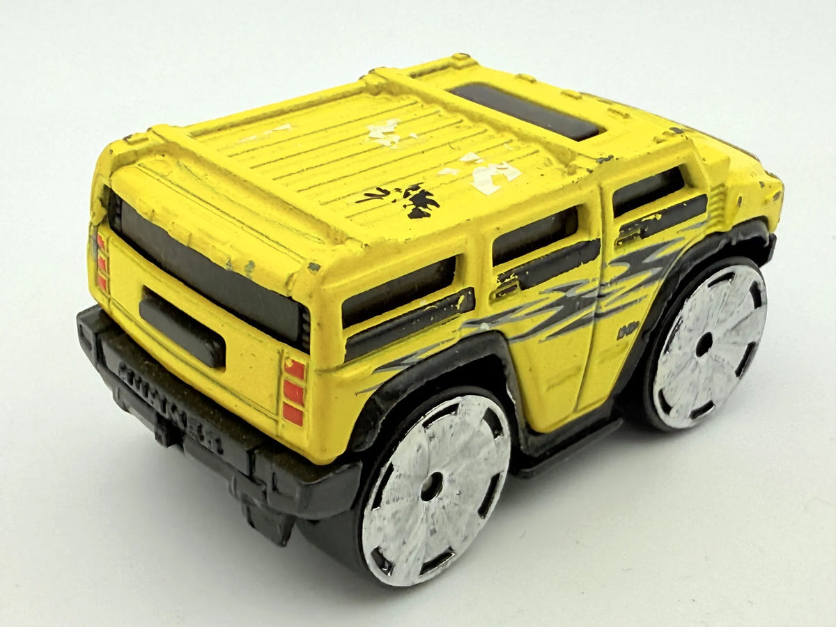 Hummer H2 Tooned, Hot Wheels 2003, Die cast, 1:64 Hot Wheels Żółty 1:64 – zdjęcie 2