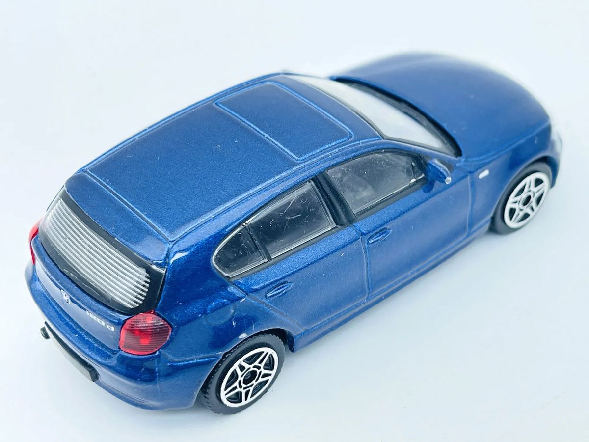 Bmw 1 Series 120D, Bburago, resoraki, die cast, 1:43 niebieski – zdjęcie 2