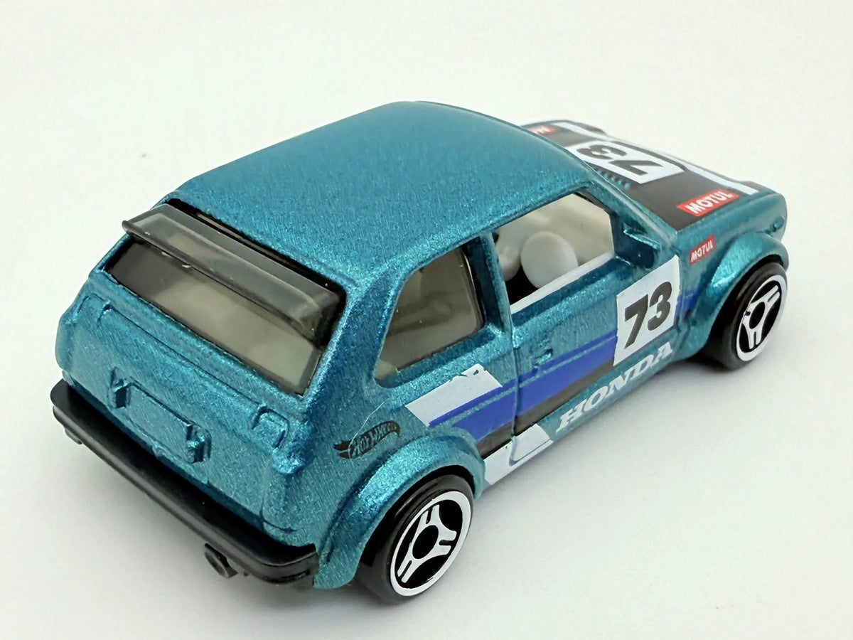 Honda Civic Custom Hot Wheels 2022 Niebieski 1:64 – zdjęcie 2