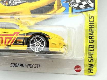 SUBARU WRX STI Hot Wheels 2021 Żółty 1:64 – zdjęcie 2