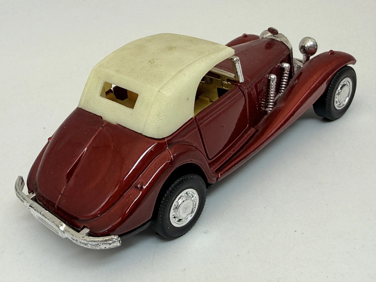 MERCEDES-BENZ 500K CABRIOLET, Yatming, Die cast NO.8502, Bordowy, 1:43 – zdjęcie 2