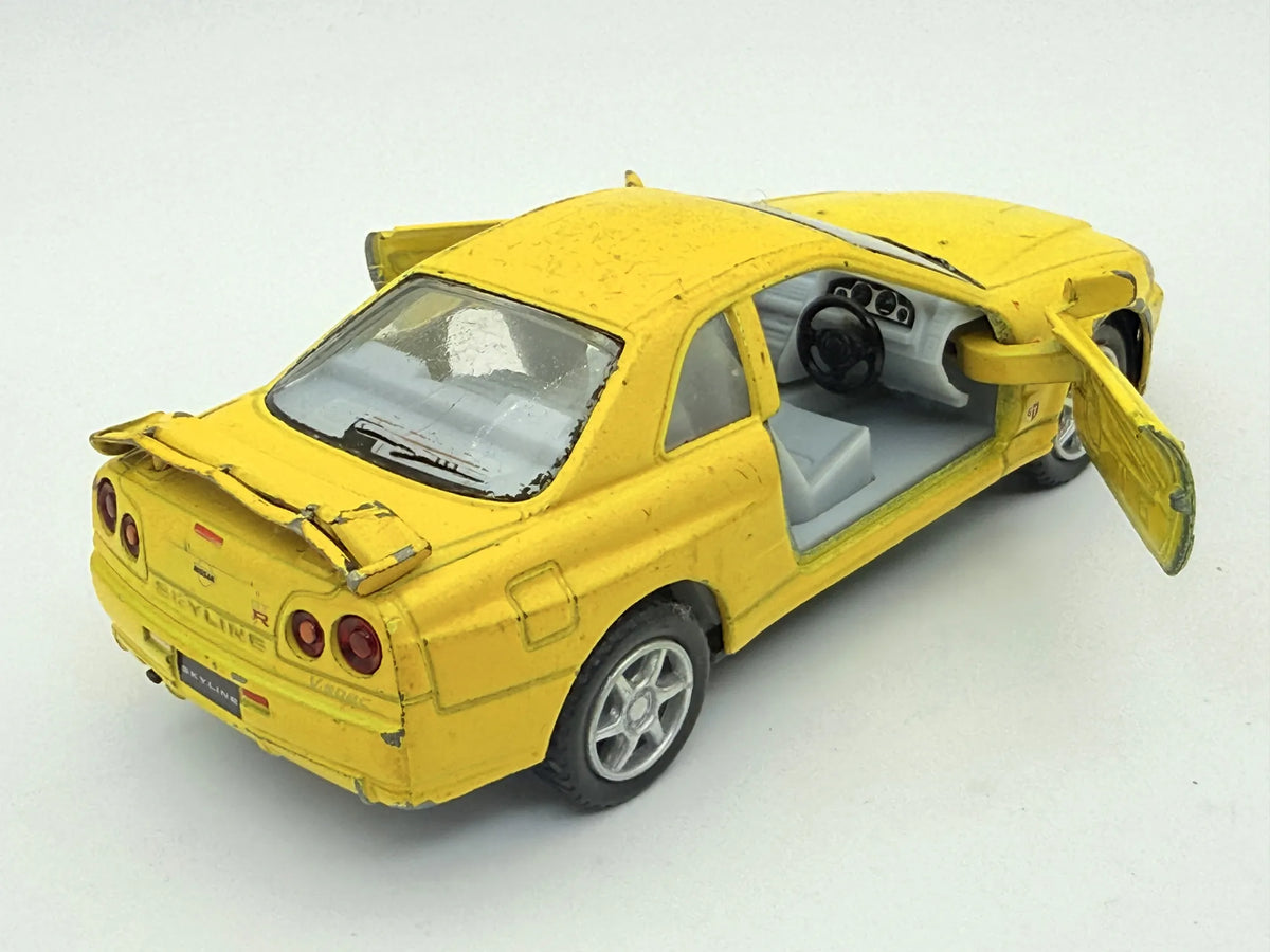 Nissan Skyline Gtr Kinsmart Żółty 1:36 – zdjęcie 2
