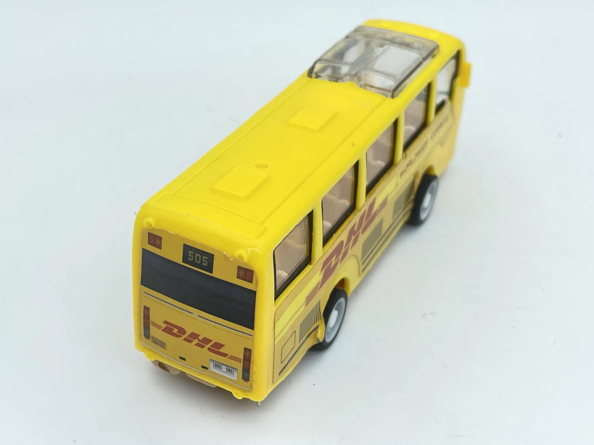 AUTOBUS MIEJSKI MIDIBUS, WORLDWIFT EXPRESS DHL 399 Toys Żółty 1:64 Resoraki – zdjęcie 2
