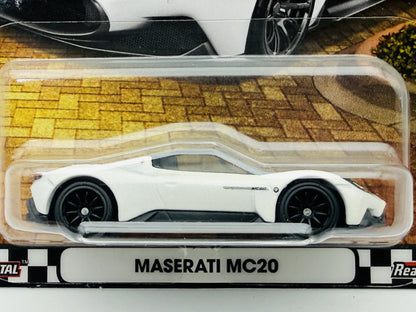 Maserati MC20 Hot Wheels 2025 Boulevard 1:64 Blister Biały – zdjęcie 2