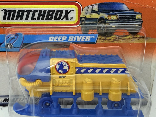 Deep Diver Matchbox 1998 Matchbox Series 1:64 Łódź podwodna 007 Blister – zdjęcie 2