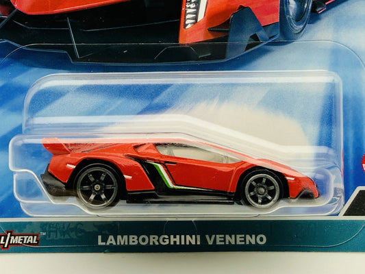 Lamborghini Veneno Hot Wheels 2021 1:64 Blister Czerwony – zdjęcie 2