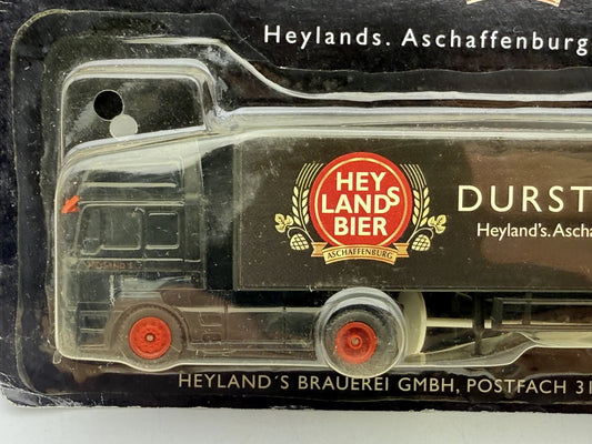MAN TRUCK Grell 1:87 Czarny Blister Reklama Heylands Bier Aschaffenburg – zdjęcie 2