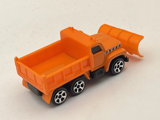 SNOW PLOW, Pług śnieżny, Maisto, Resoraki, Die cast, Pomarańczowy, 1:64 – zdjęcie 2