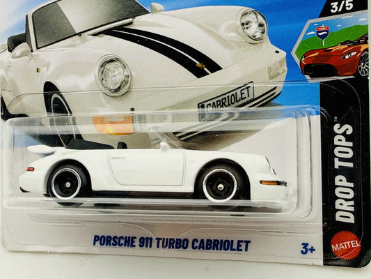 Porsche 911 Turbo Cabriolet Hot Wheels 2025 Drop Tops 1:64 Blister Biały – zdjęcie 2