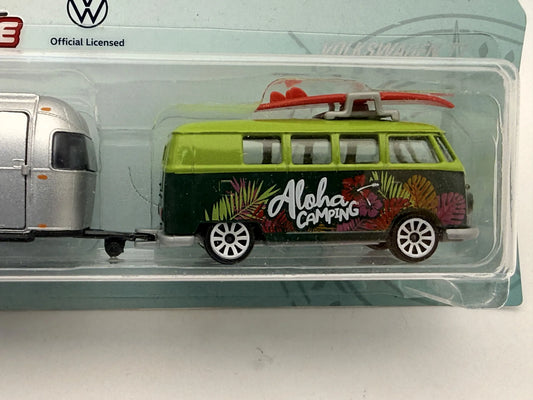 Volkswagen The Originals Trailer T1 The Originals Majorette Zielony 1:64 – zdjęcie 2
