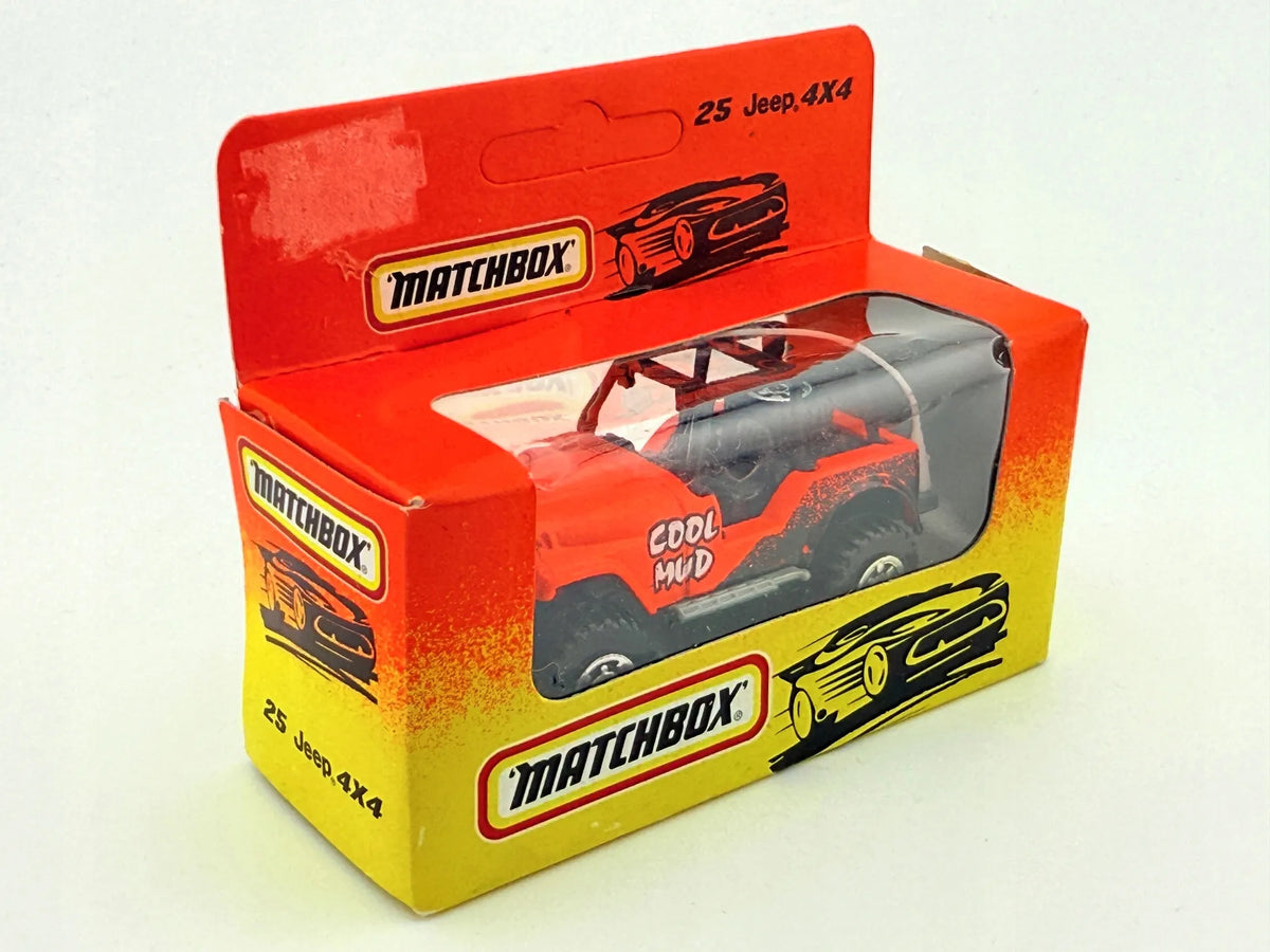 JEEP 4X4, Matchbox, Resoraki, Die cast 11125, Czerwony, 1:64 – zdjęcie 2
