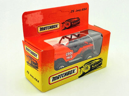 JEEP 4X4, Matchbox, Resoraki, Die cast 11125, Czerwony, 1:64 – zdjęcie 2