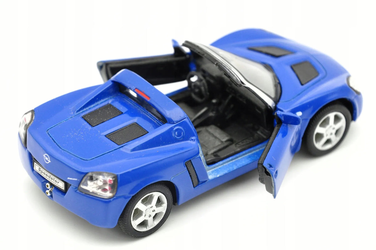 OPEL SPEEDSTER CABRIO, Welly, Die cast NO.42332, Niebieski, 1:34, Resoraki – zdjęcie 2