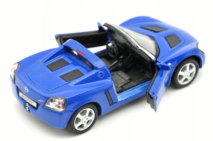 OPEL SPEEDSTER CABRIO, Welly, Die cast NO.42332, Niebieski, 1:34, Resoraki – zdjęcie 2