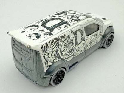 FORD TRANSIT CONNECT, HW Art Cars, Hot Wheels 2019, Die cast GHC85, 1:64 – zdjęcie 2