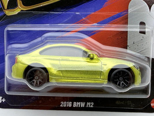 2016 BMW M2 SILVER Hot Wheels 2025 Żółty 1:64 – zdjęcie 2