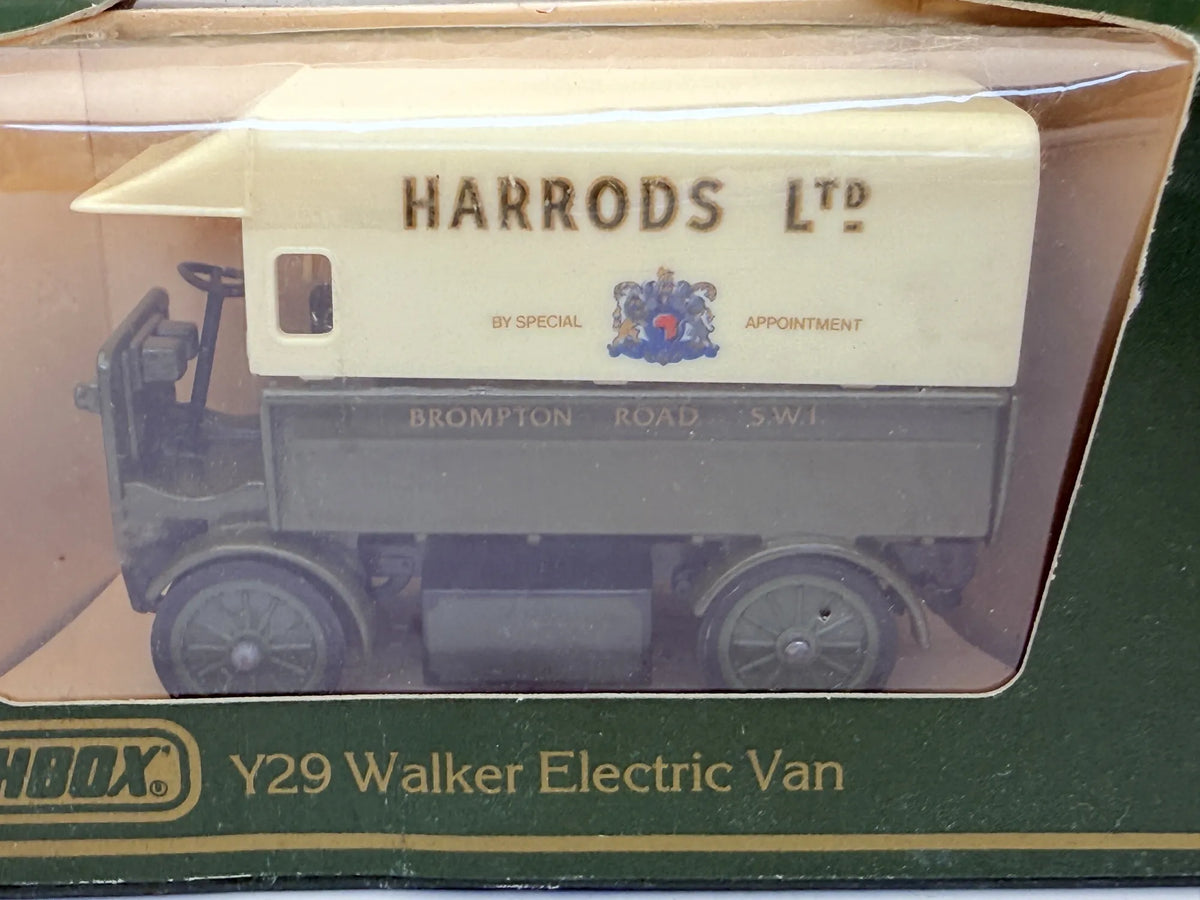 WALKER ELECTRIC VAN Matchbox 1984 Kremowy 1:43 Made in England Harrods LTD – zdjęcie 2