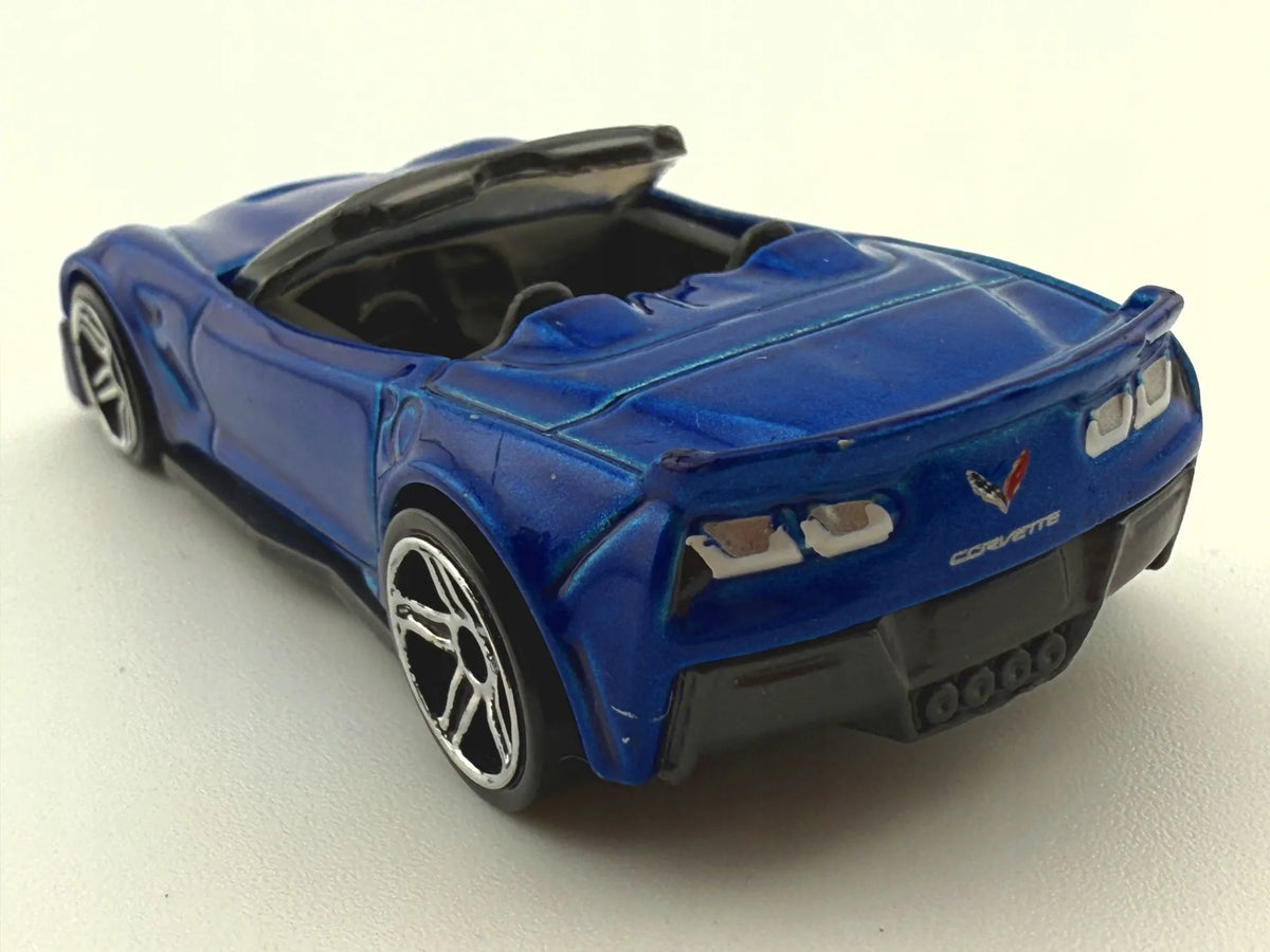 Corvette C7 Z06 Convertible Hot Wheels 2017 Niebieski 1:64 – zdjęcie 2