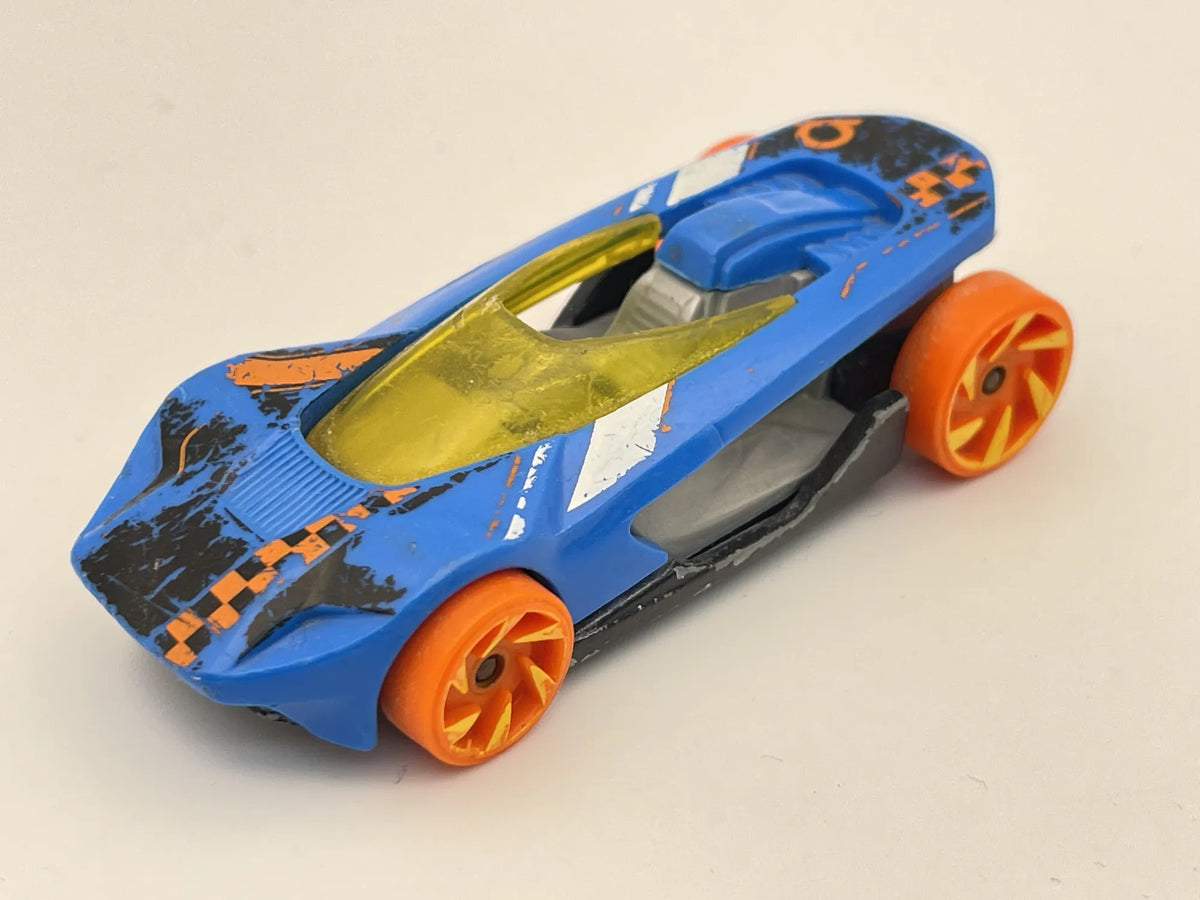 HW WARP SPEEDER, Hot Wheels 2019, Resoraki, Die cast, Niebieski, 1:64 – zdjęcie 2