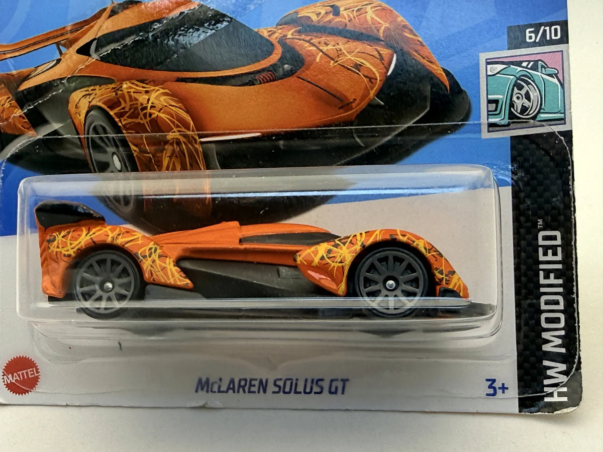 MCLAREN SOLUS GT HW Modified Hot Wheels 2024 Orange 1:64 – zdjęcie 2