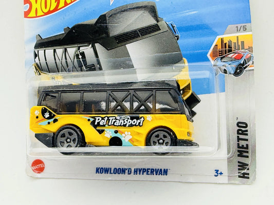 Kowloon's Hypervan Hot Wheels 2025 HW Metro 1:64 Van Pet Transport Blister – zdjęcie 2