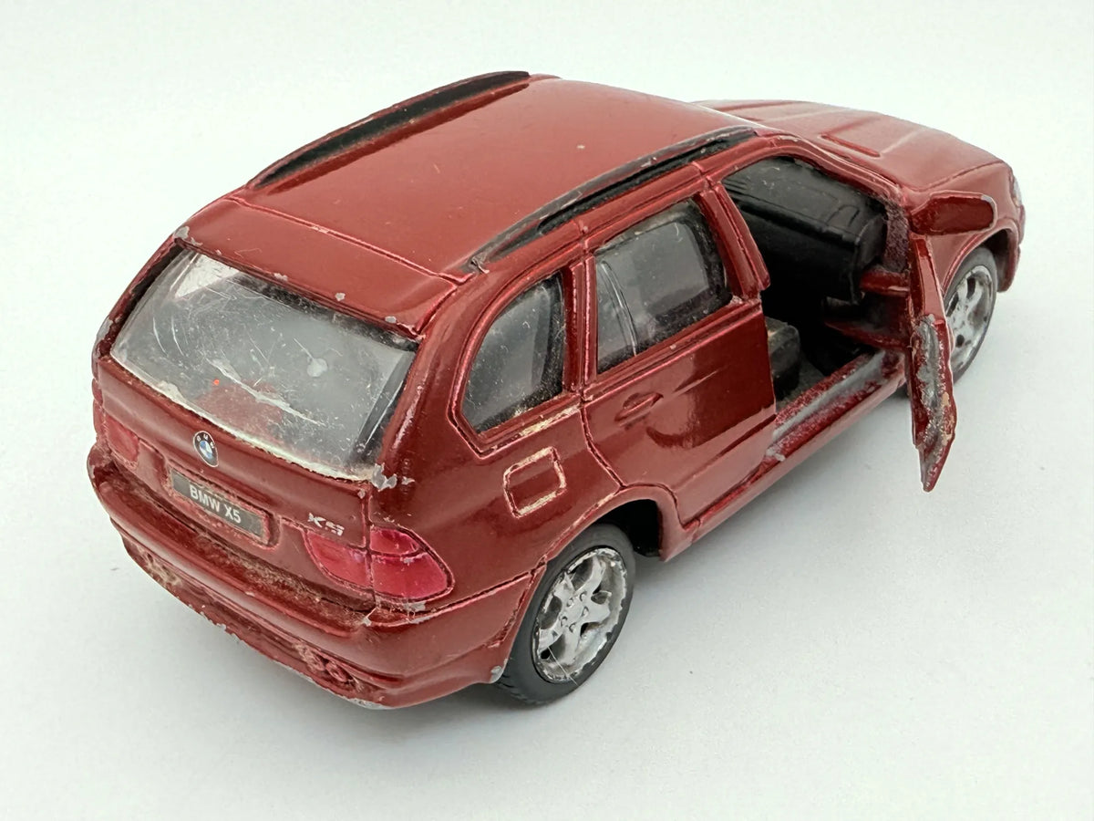 BMW X5, Maisto, Die cast, Resoraki, Bordowy, 1:43 – zdjęcie 2
